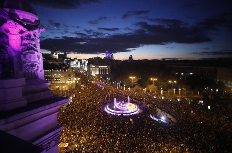 Manifestación feminista 8-M en Madrid