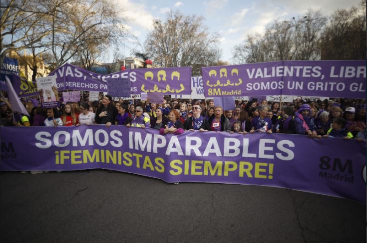 Manifestación feminista 8-M en Madrid