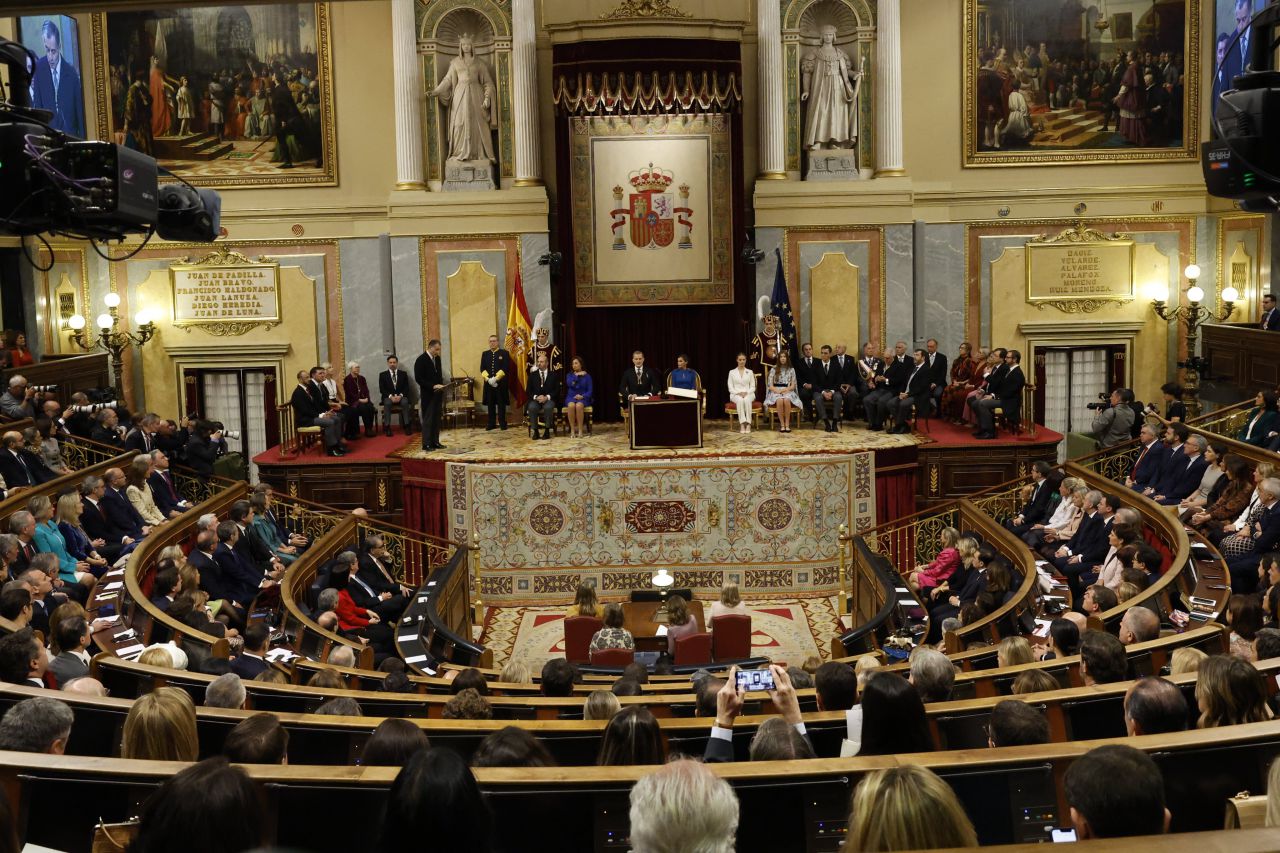 La Familia Real, en el Congreso para la jura de Leonor