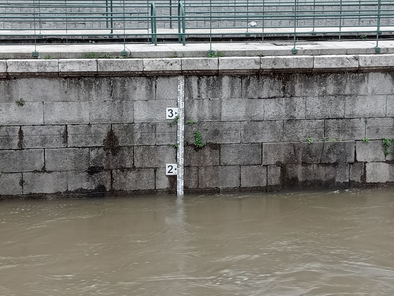 Crecida del río Manzanares tras la borrasca 'Laurence'