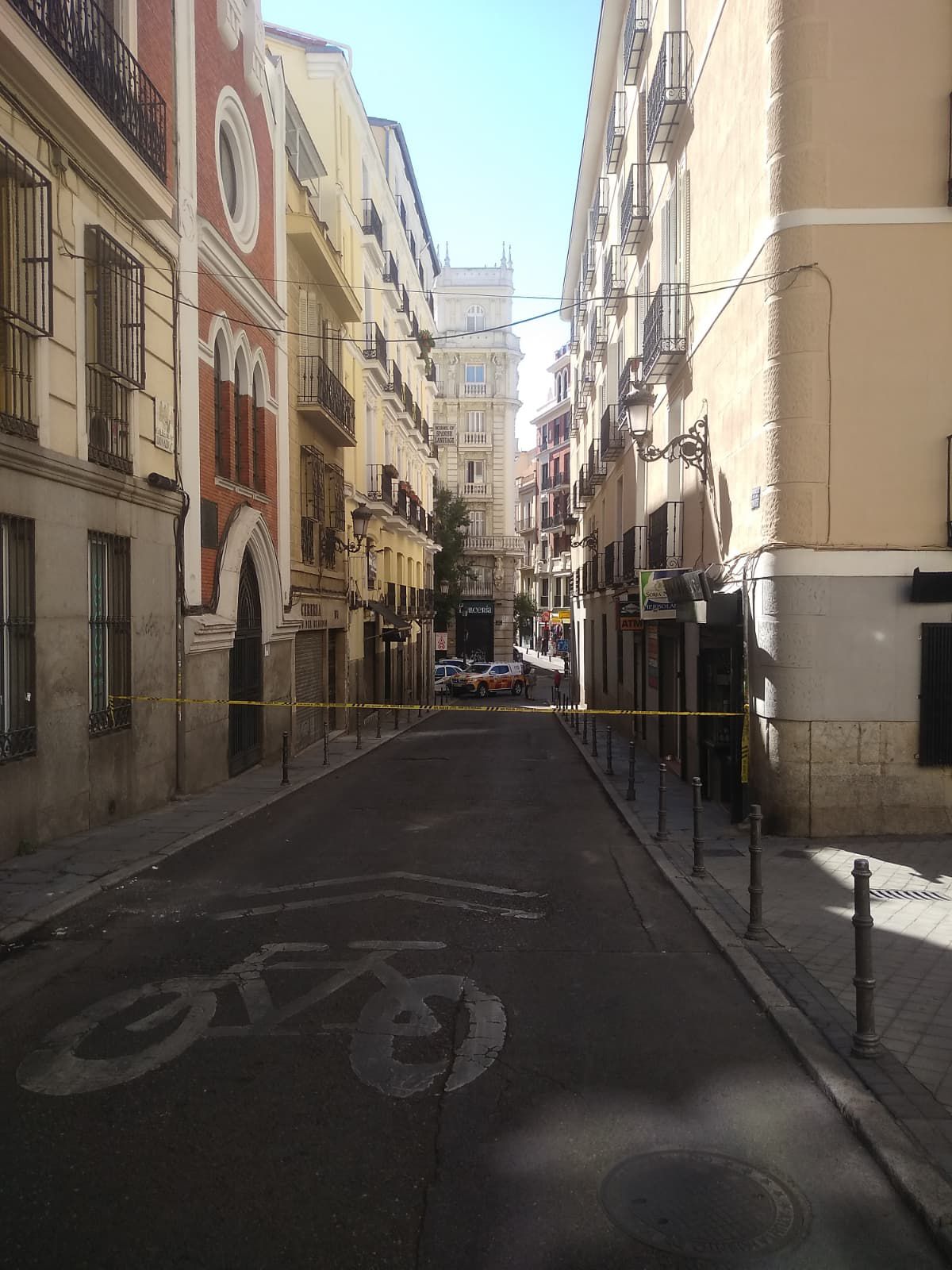 Derrumbe de edificio en la calle Hileras