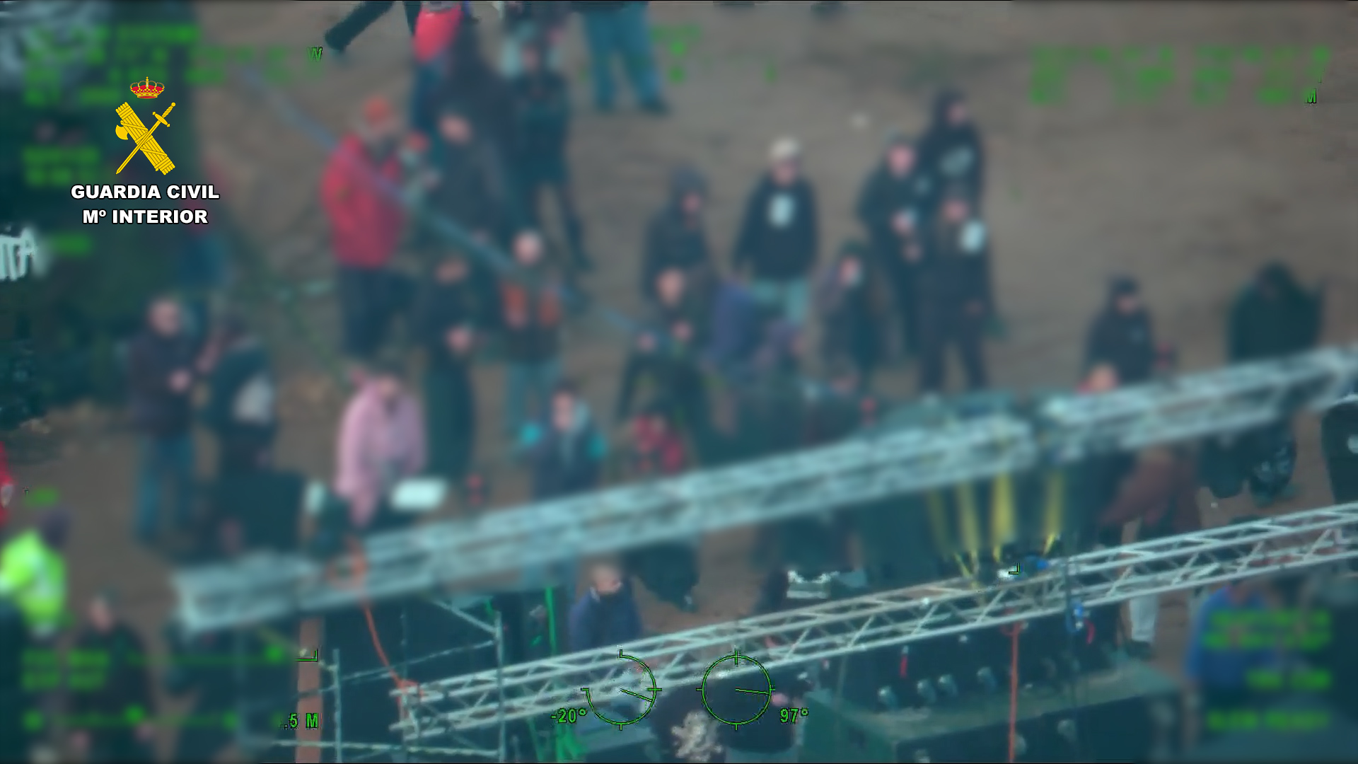 Disturbios en la rave de Albacete (Foto: Guardia Civil)