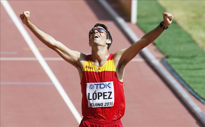 Miguel Ángel López, campeón mundial de 20 km marcha