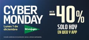 El Corte Inglés celebra hoy el Cyber Monday con descuentos de hasta el 40% sólo en app y web