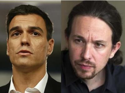 Sánchez e Iglesias acuerdan en su primer encuentro que los pactos los gestionarán sus líderes territoriales