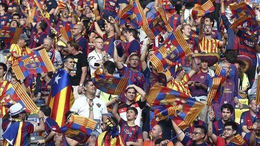 Expediente y multa millonaria al Barça por las banderas y cánticos independentistas en la final de la Champions