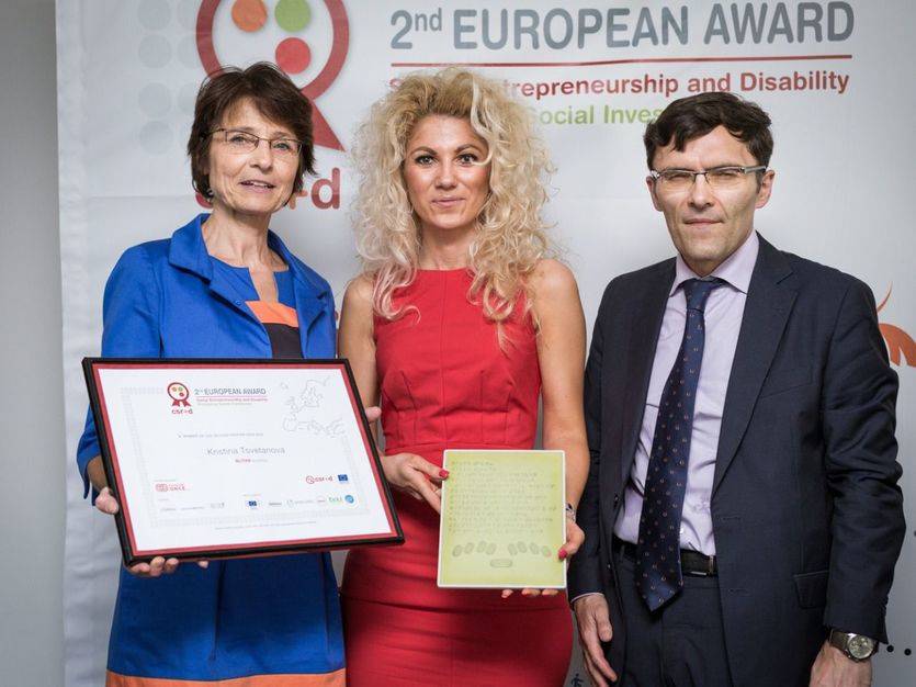 La comisaria Thyssen entrega el II Premio Europeo de Emprendimiento Social y Discapacidad de Fundación ONCE en Bruselas