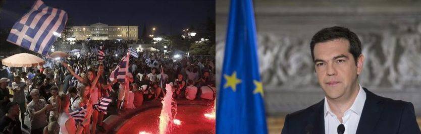 Día 1 después del 'OXI' griego: Tsipras reclama un 'frente nacional', el euro baja, Alemania explota y el Eurogrupo se prepara