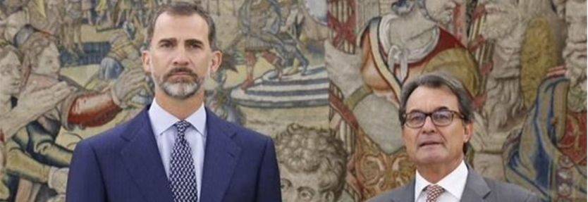 Tenso encuentro entre el Rey y Artur Mas, aunque el catalán vino 'en son de paz'