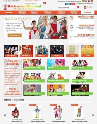 Disfraces Bacanal estrena página web y apuesta por el mercado online