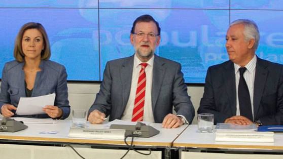 Rajoy se reúne con los cargos provinciales del PP para dejar claro que tiene el mando del partido