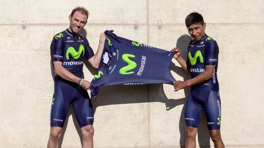Compañeros y amigos para siempre... pero Valverde y Quintana se disputarán ser el jefe en la Vuelta