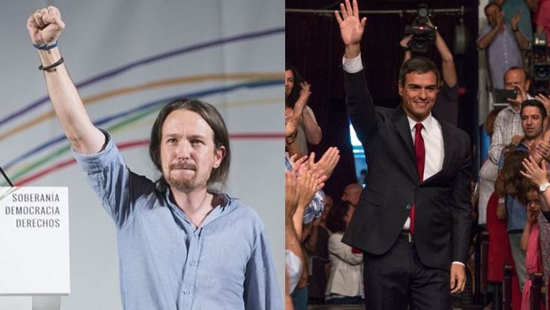 El PSOE y Podemos acercan posturas pensando en 'conquistar' la Moncloa