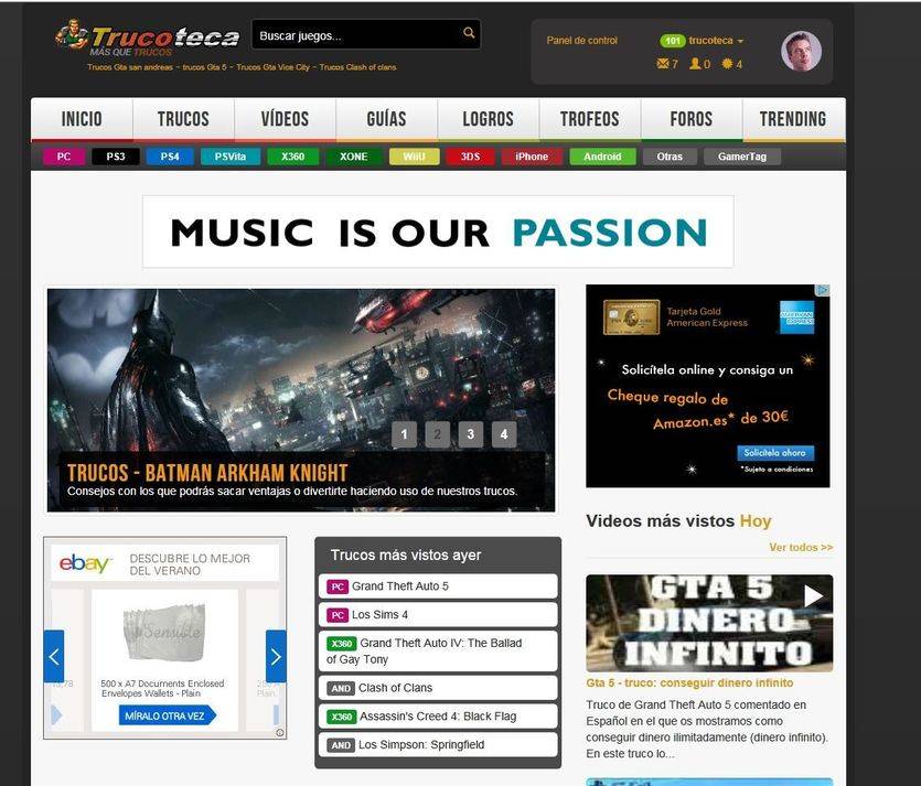 Trucoteca.com alcanza el hito del Millon de trucos de videojuegos.