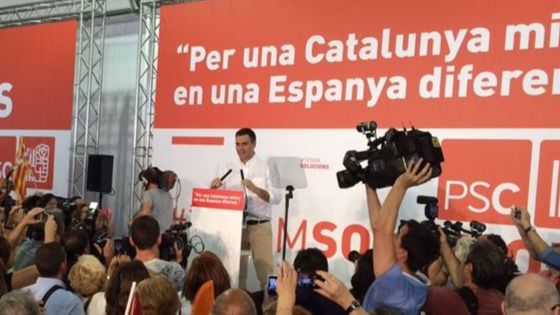 Sánchez reivindica su catalanismo y pide reconocer la 'singularidad' de Cataluña