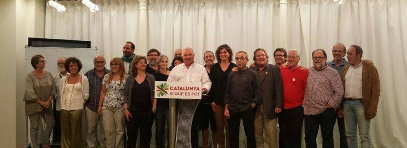 Miembros de la corriente independentista de ICV manifiestan su apoyo a Lluís Rabell