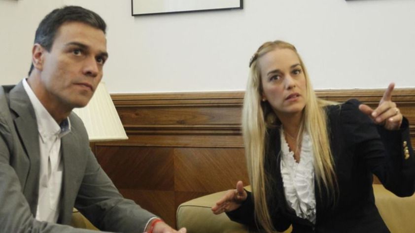 Lilian Tintori, encantada con Pedro Sánchez e indignada con Monedero