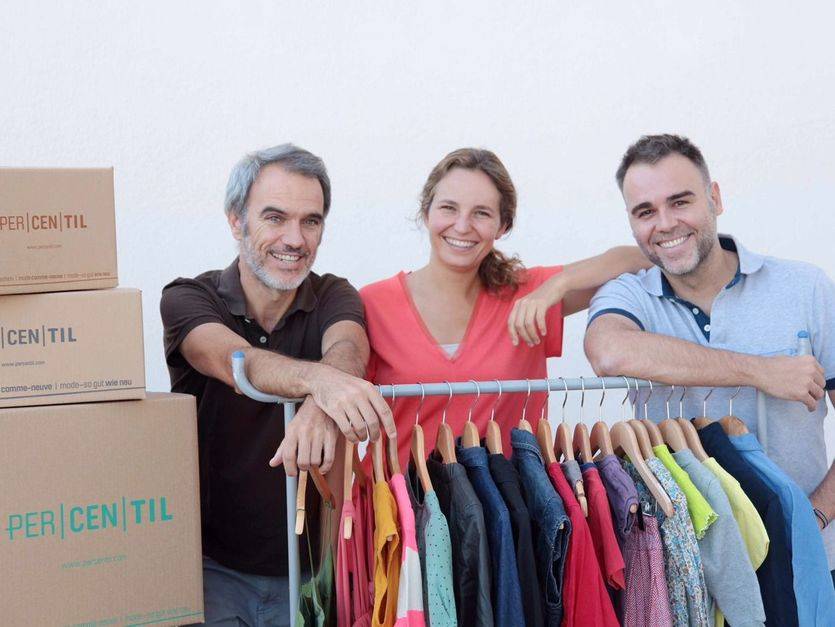 Fundadores PERCENTIL: Daniel Bezares, Lourdes Ferrer y Luis Ongil