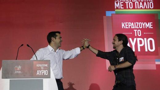 Podemos espera que la victoria de Tsipras sirva para acabar con 