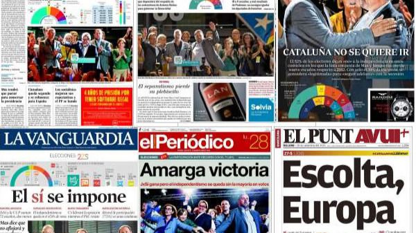 Interpretaciones para todos los gustos en la prensa: ¿Artur Mas gana? ¿Artur Mas pierde?...
