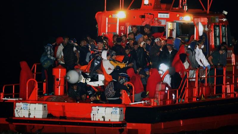 Rescatan a 188 inmigrantes de siete pateras en Almeria