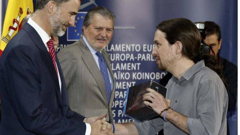 Pablo Iglesias sobre Felipe VI: 'Una figura simbólica como él no tiene que entrar en cuestiones políticas'