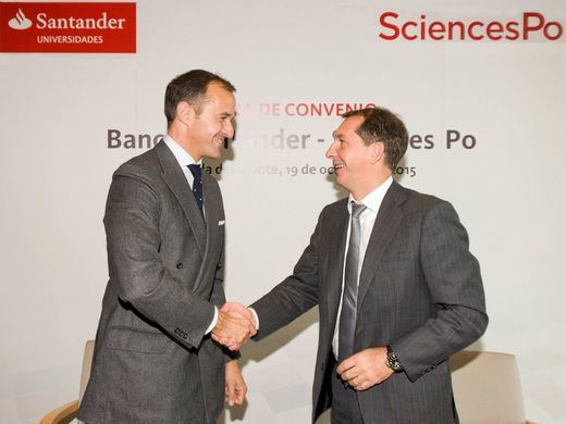 Sciences Po, el Instituto de Estudios Políticos de París y Banco Santander se alían en beneficio de la comunidad universitaria