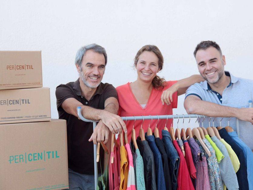 Fundadores PERCENTIL: Daniel Bezares, Lourdes Ferrer y Luis Ongil