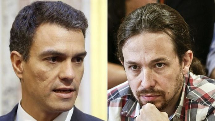 Sánchez e Iglesias coinciden por teléfono en criticar la falta de soluciones de Rajoy para Cataluña