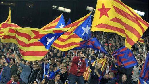 Recogen firmas para que la UEFA cierre el Camp Nou dos jornadas por mostrar esteladas