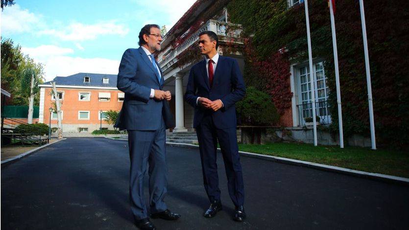 Rajoy y Pedro Sánchez celebran una cumbre para buscar cómo parar unidos a Cataluña