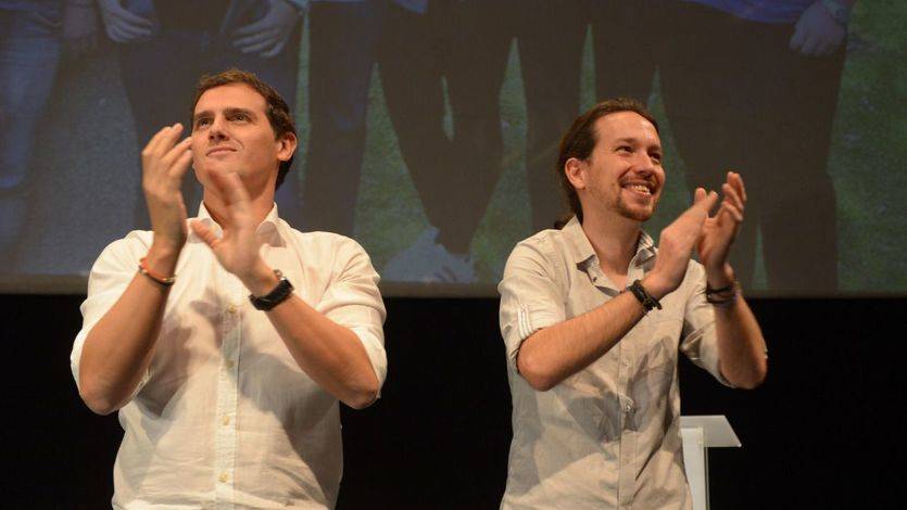 Rivera e Iglesias se cuelgan la 'medalla de oro' en un debate universitario sin Rajoy y Sánchez