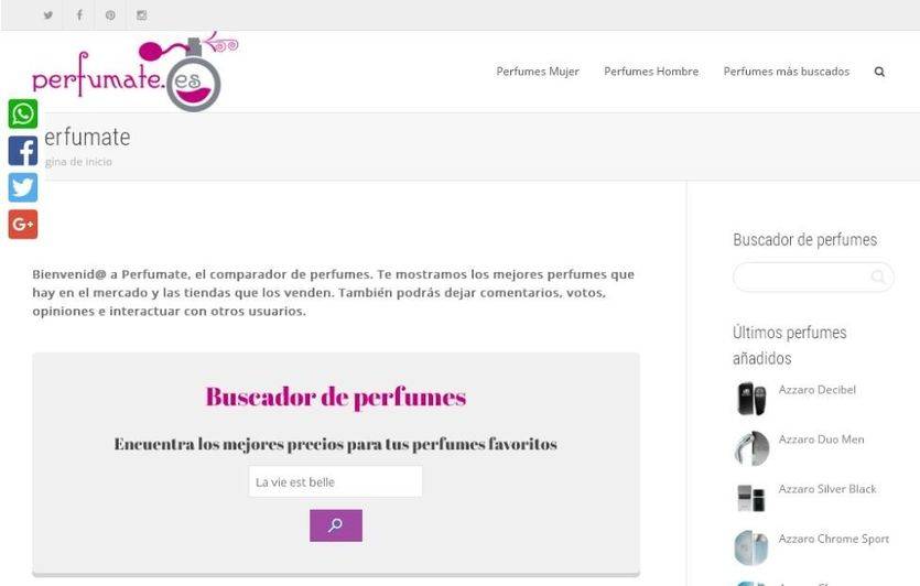 Perfumate.es, el comparador de perfumes para estas navidades