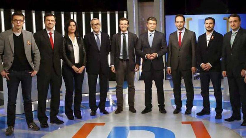 Garzón y Errejón lideraron y animaron un debate 'eterno' de todos contra todos