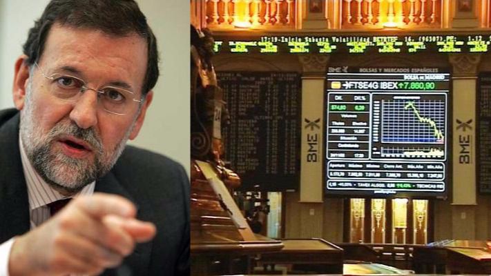 Balance económico-financiero de la legislatura Rajoy: el Ibex 35 ha subido con él un 15% y la prima ha bajado en más de 200 puntos