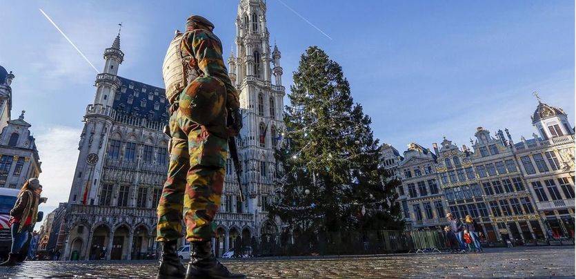 La Policía vigila Bruselas