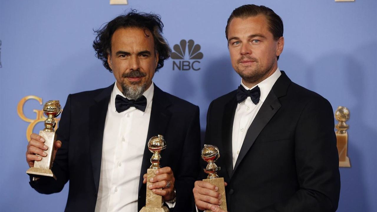 'El renacido', Iñarritu y Di Caprio presentan su candidatura para los Oscar en los Globos de Oro