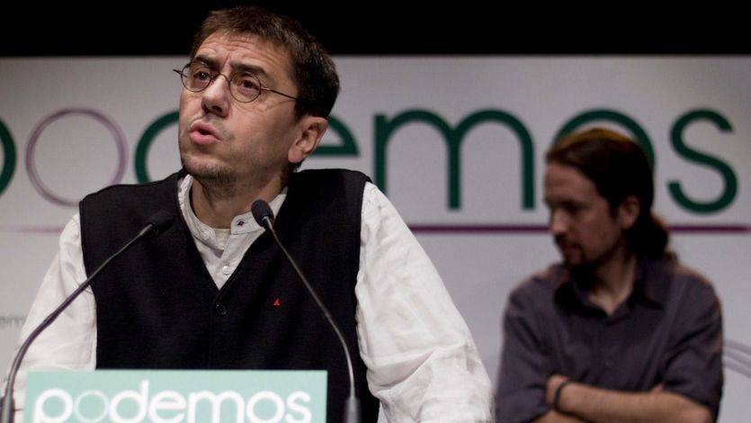 Monedero interviene en la presentación en sociedad de Podemos en enero de 2014
