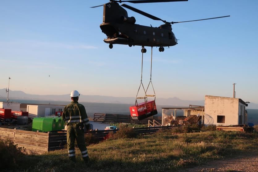 Restablecimiento del suministro a la Isla de Tabarca (Alicante) tras el temporal