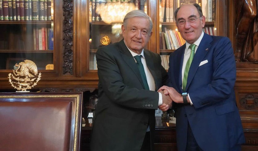 López Obrador, presidente de México, e Ignacio Galán, presidente de Iberdrola