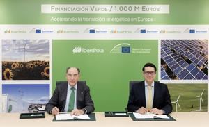 Iberdrola firma un préstamo de 1.000 millones de euros con el BEI para acelerar la transición energética en Europa