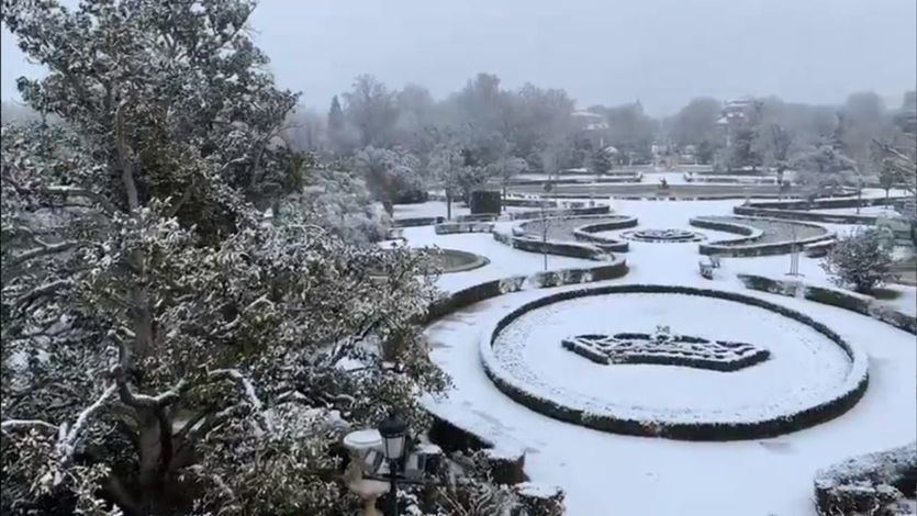 Jardines del Palacio Real de Aranjuez, nevados 