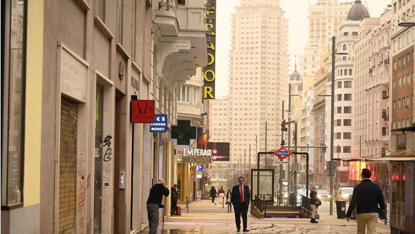 Calima en Madrid (Foto: Chema Barroso)
