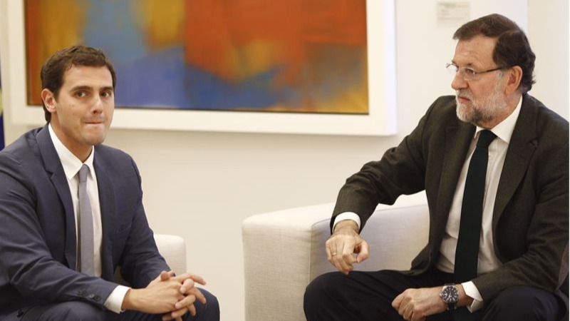 Rivera y Rajoy en una reunión celebrada en diciembre en La Moncloa