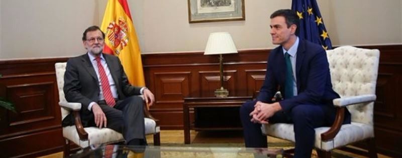 Rajoy y Sánchez despachan la reunión en media hora hablando de Europa