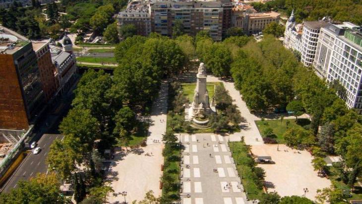Vista aérea de la plaza de España (archivo)