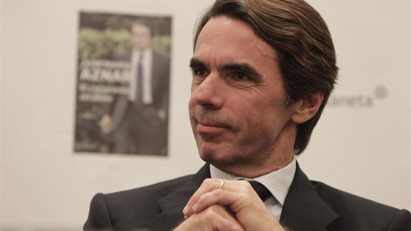 Aznar: "No tengo la pachorra de ver cómo mi país se complica políticamente"