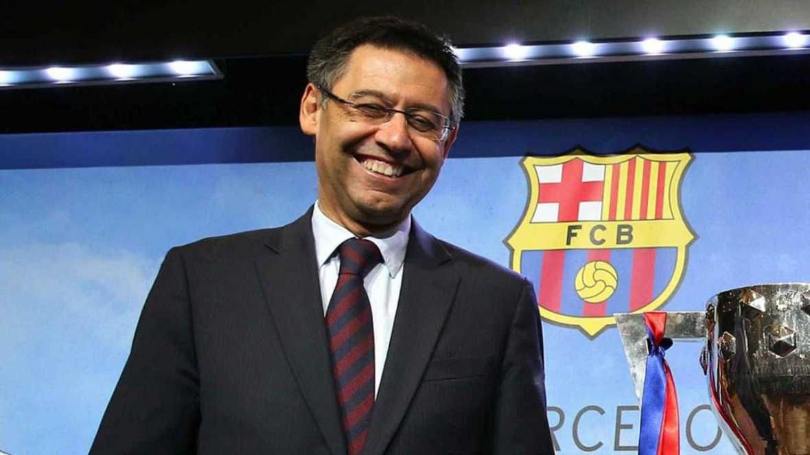 Bartomeu pide a los 'culés' que le den "calor y energía" a Luis Enrique