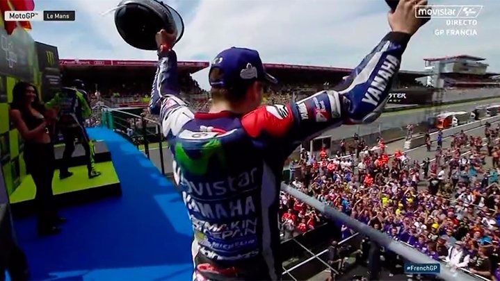 Doble golpe de efecto de Jorge Lorenzo: gana en Le Mans y ya lidera el Mundial