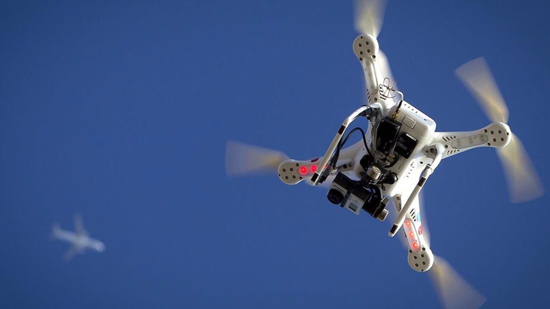 Persecución policial a vista de drone